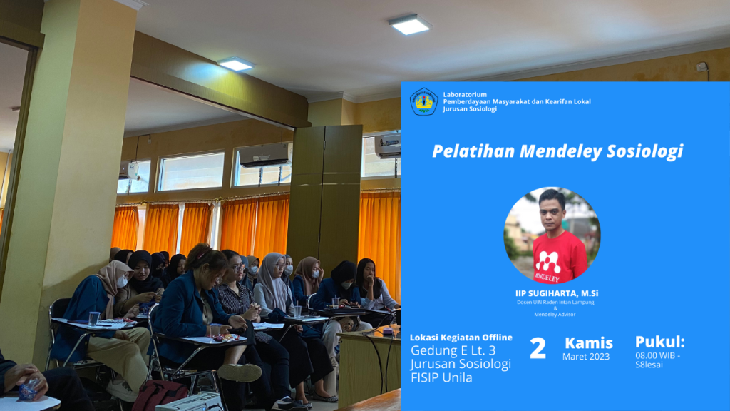 Lab Sosiologi Unila Pelatihan Mendeley